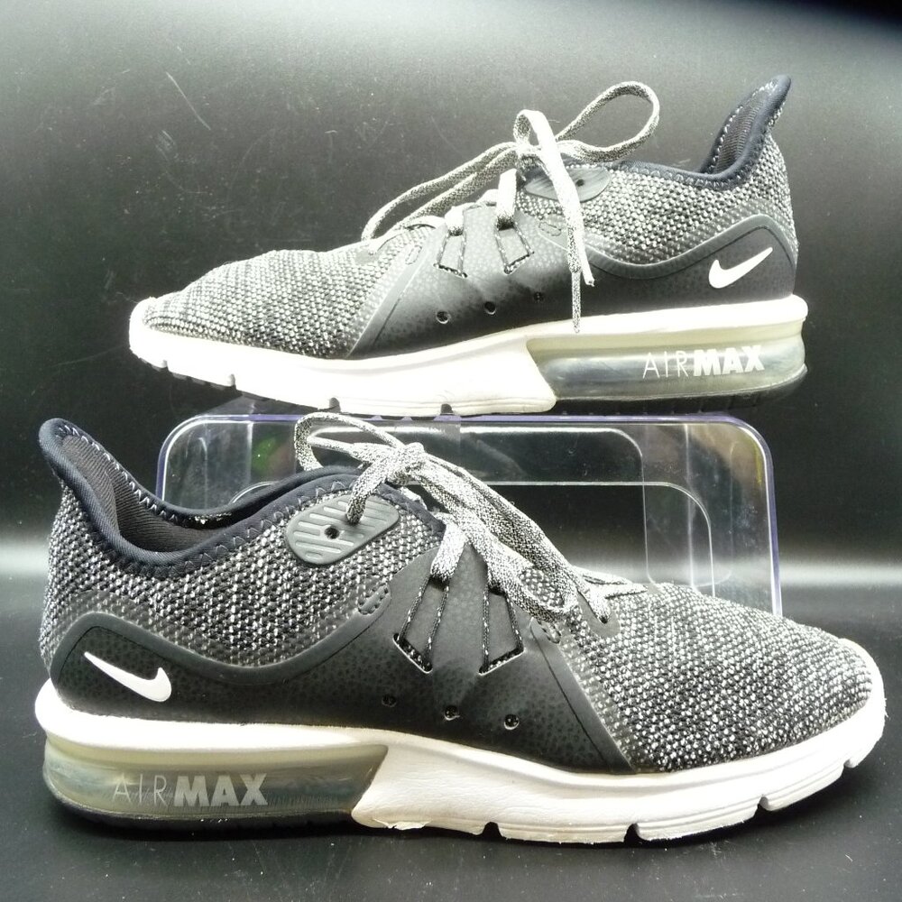 NIKE AIR MAX Sequent 3 Dark Grey and Black Tweed. Women's 8.5  #908993-011